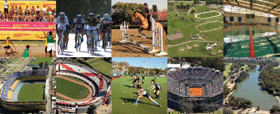 Los escenarios deportivos del Buenos Aires Olímpico