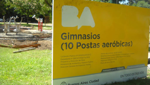 Obras en el Parque Tres de Febrero