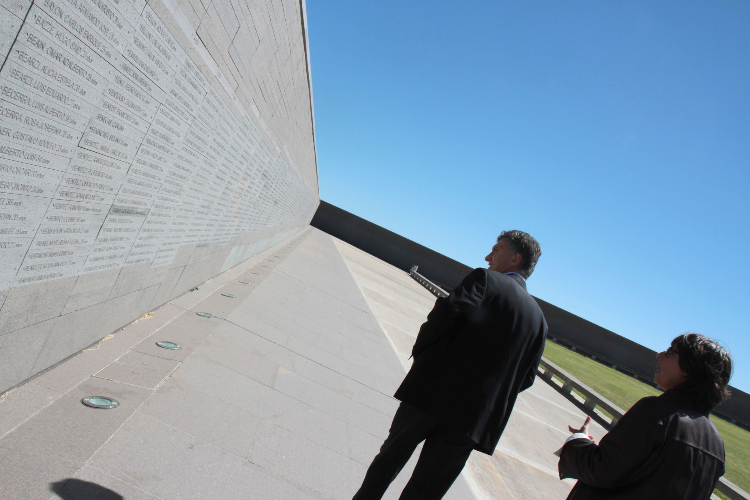 Macri visitó el Parque de la Memoria