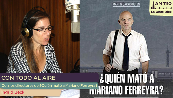 Alejadro Rath y Julián Morcillo con Ingrid Beck