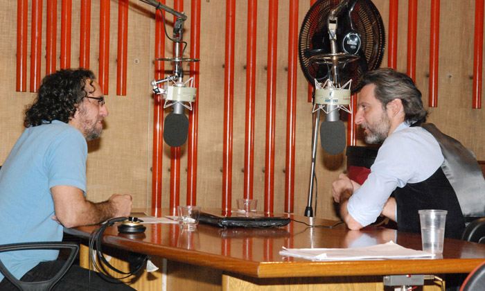 Pablo Gorlero con Ernesto Alterio 