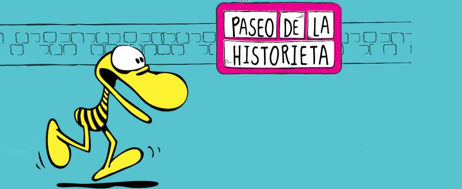 Clemente llega al Paseo de la Historieta