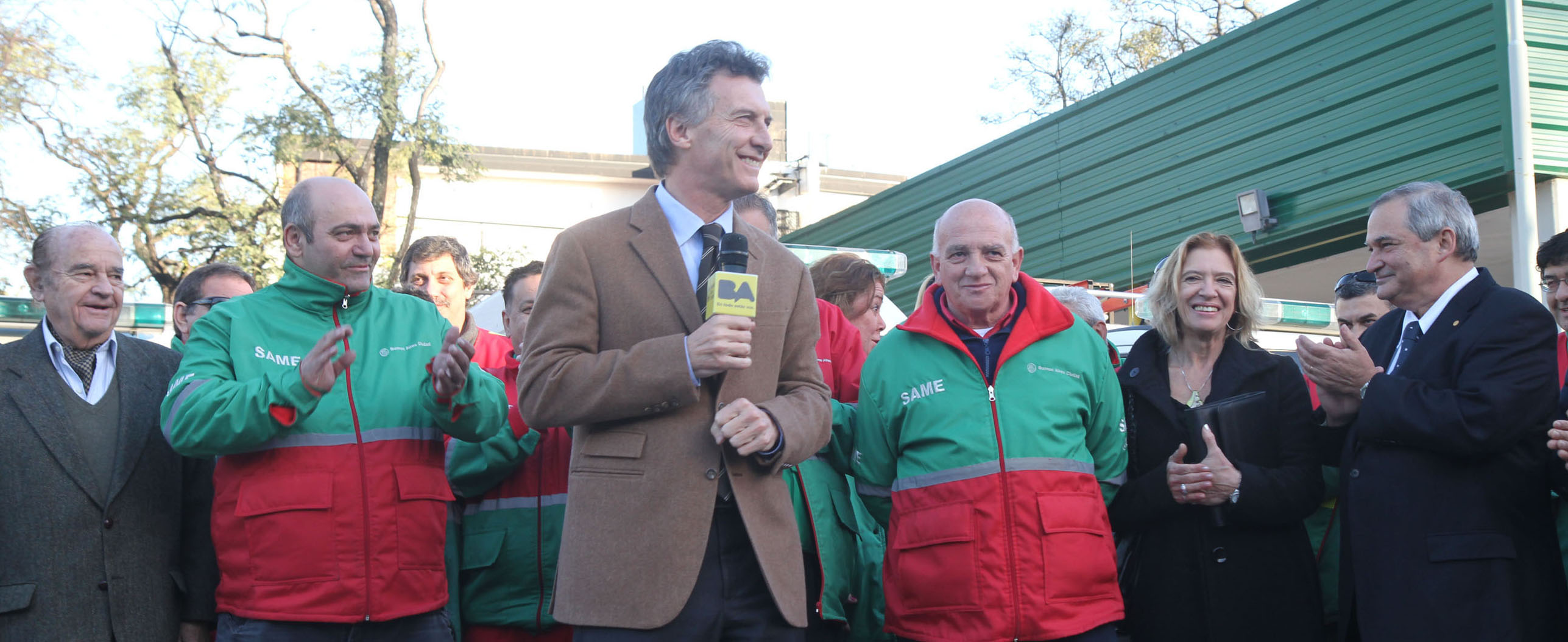 Reconocimiento al SAME y al personal de emergencias