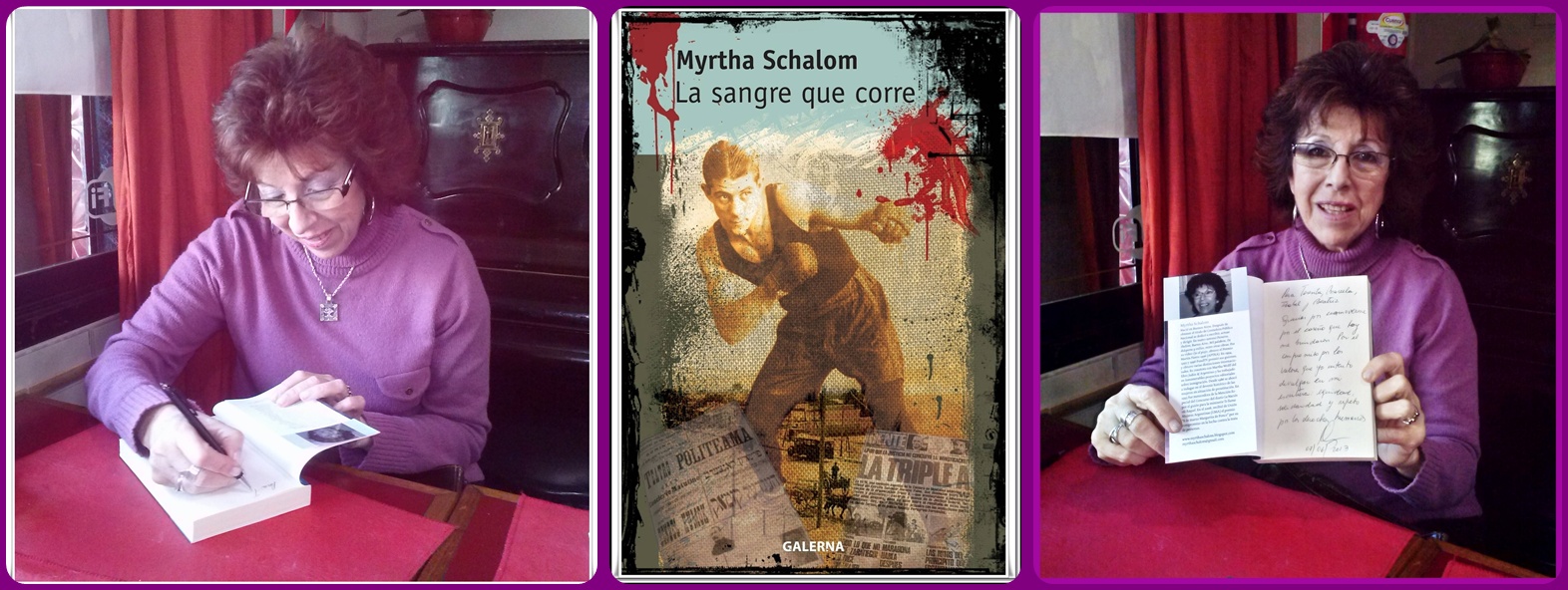 Presentación del libro "La sangre que corre"