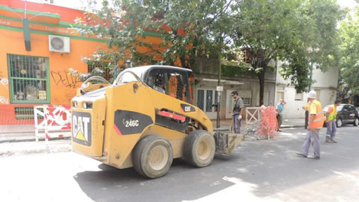 En la esquina de Bulnes y Guardia Vieja se mejoran los espacios peatonales