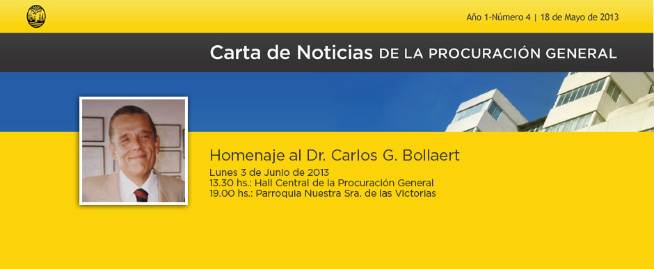 Carta de Noticias de la Procuración General - Mayo 2013