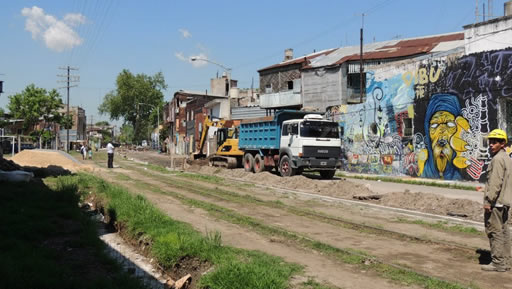 Avances de obra de la calle Vespucio