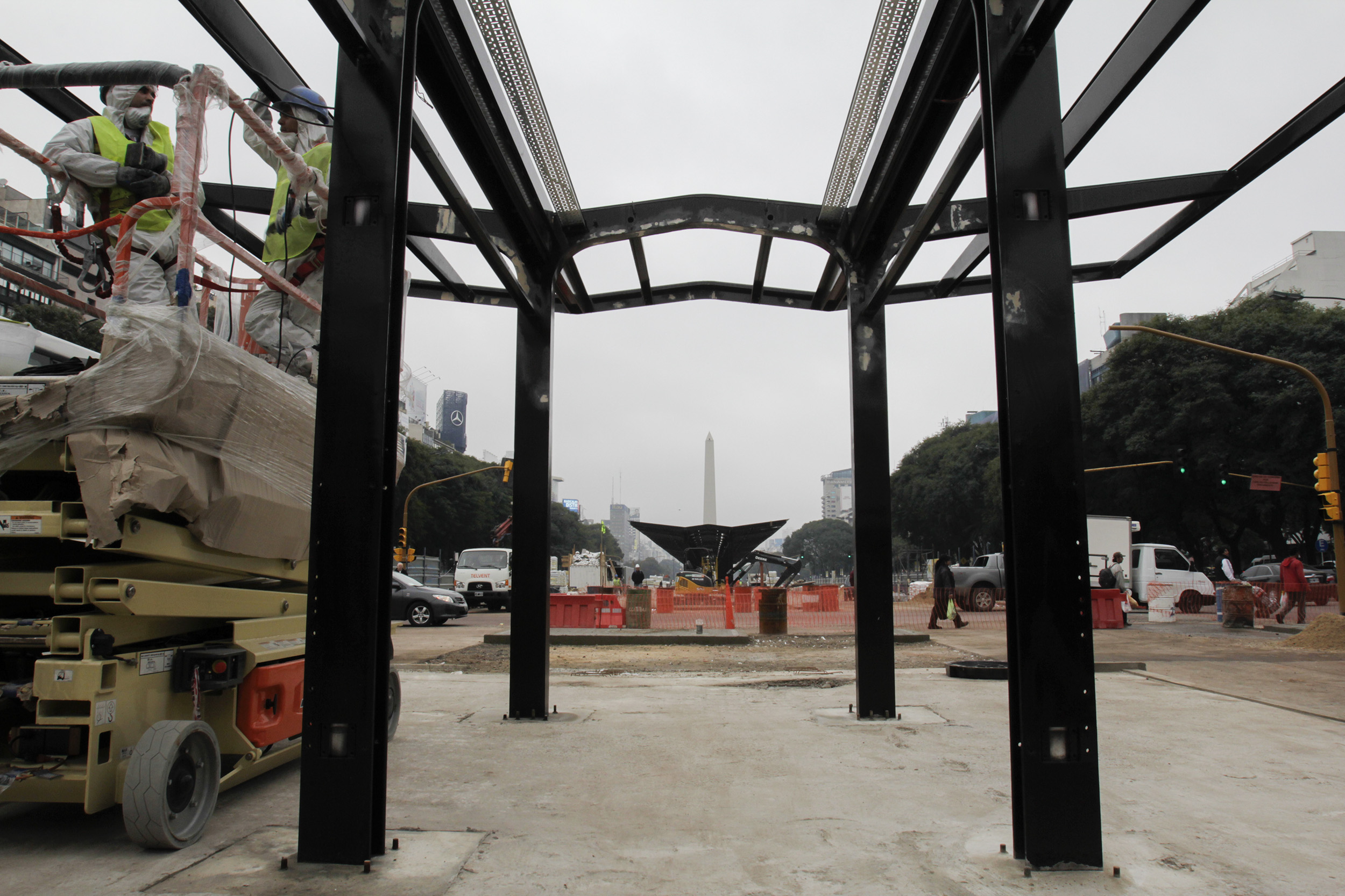 Avanzan las obras del Metrobus