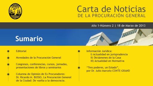 Carta de Noticias Nº2 de la Procuración General