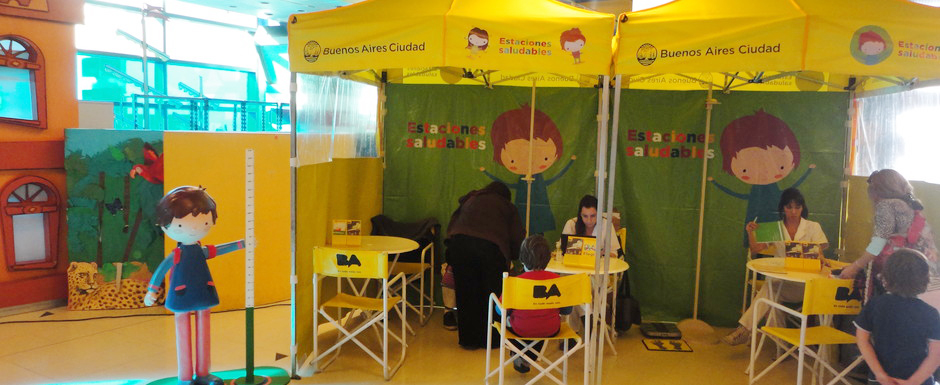 Estaciones Saludables en el Museo de los Niños del Abasto