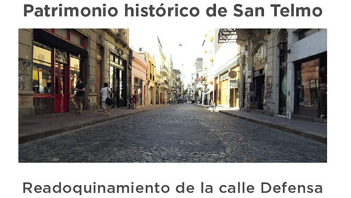 Readoquinamiento de la calle Defensa