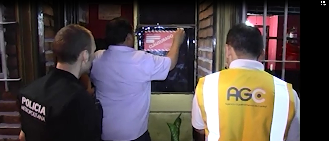 Locales Clase "A" clausurados por la AGC 