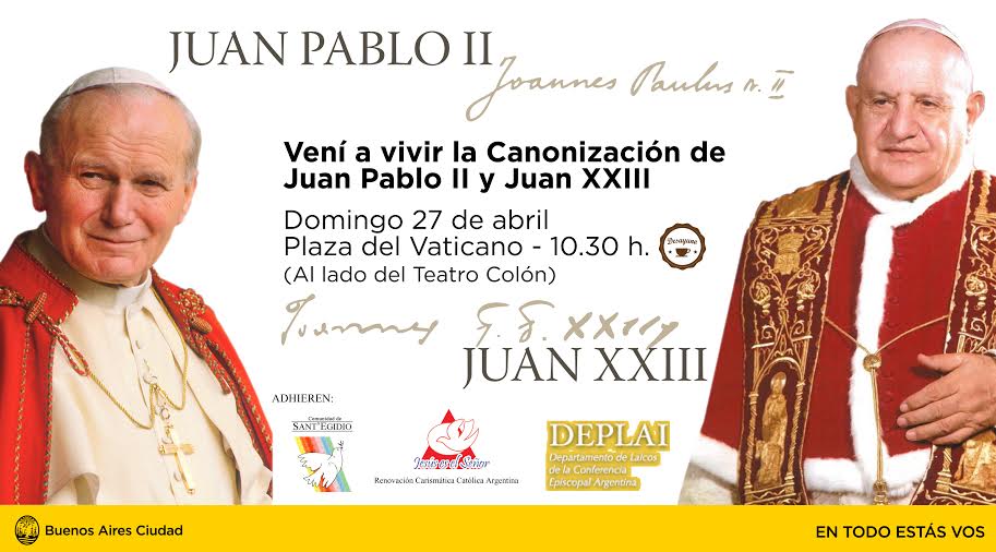 La canonización se transmitirá desde la Plaza del Vaticano