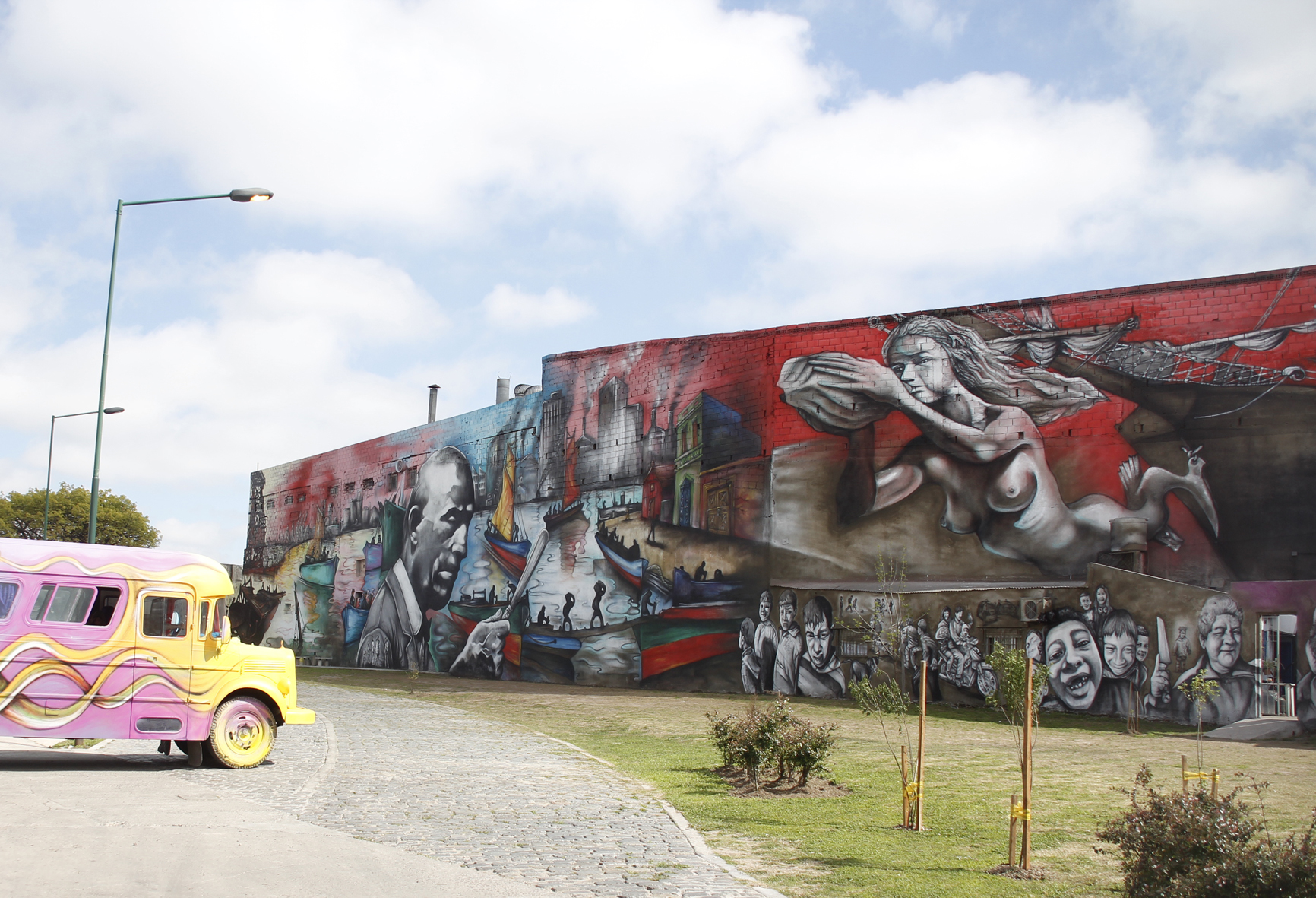 Se inauguró el mural más grande del país 
