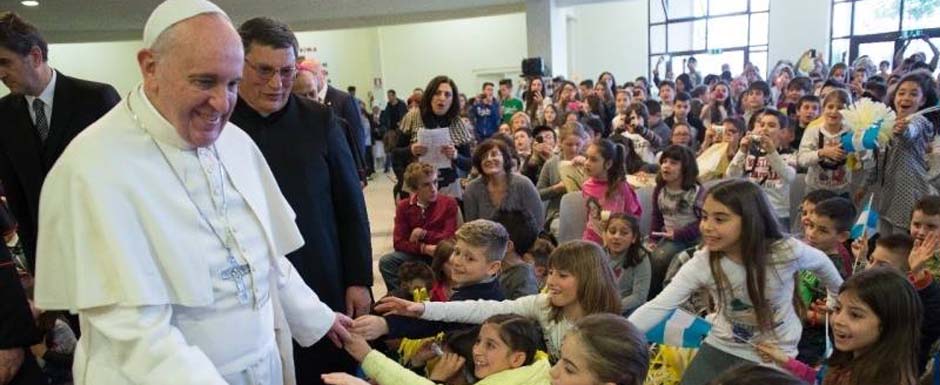 La visita de Francisco a Santa María de la Oración