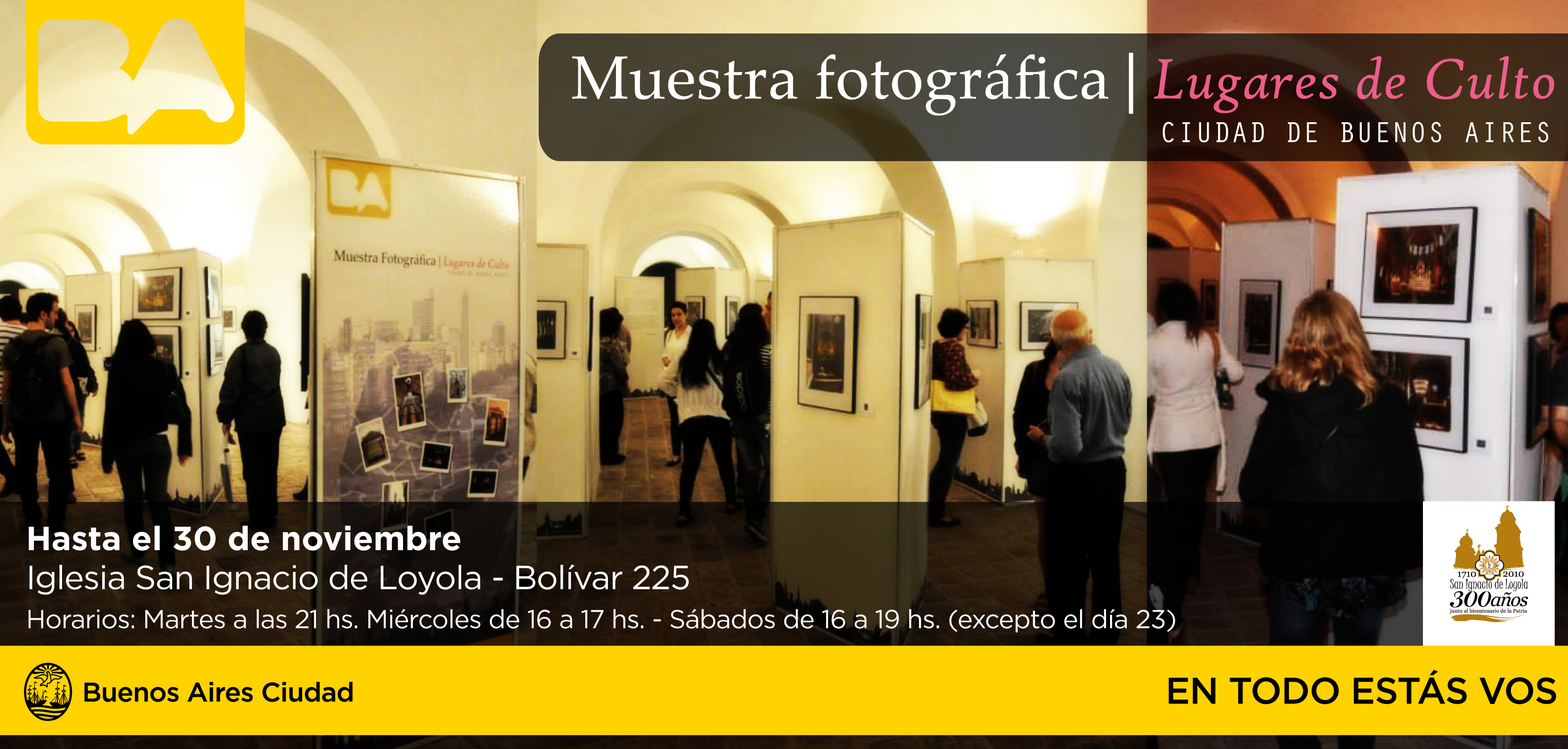 Muestra Fotográfica “Lugares de Culto de la Ciudad de Buenos Aires”