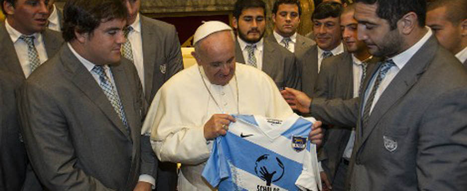 El Papa recibió a Los Pumas