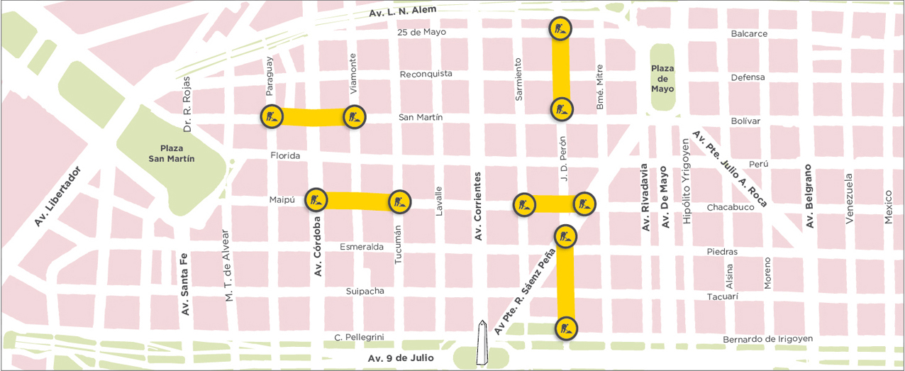 Prioridad peatón: Comenzó la segunda etapa de obras
