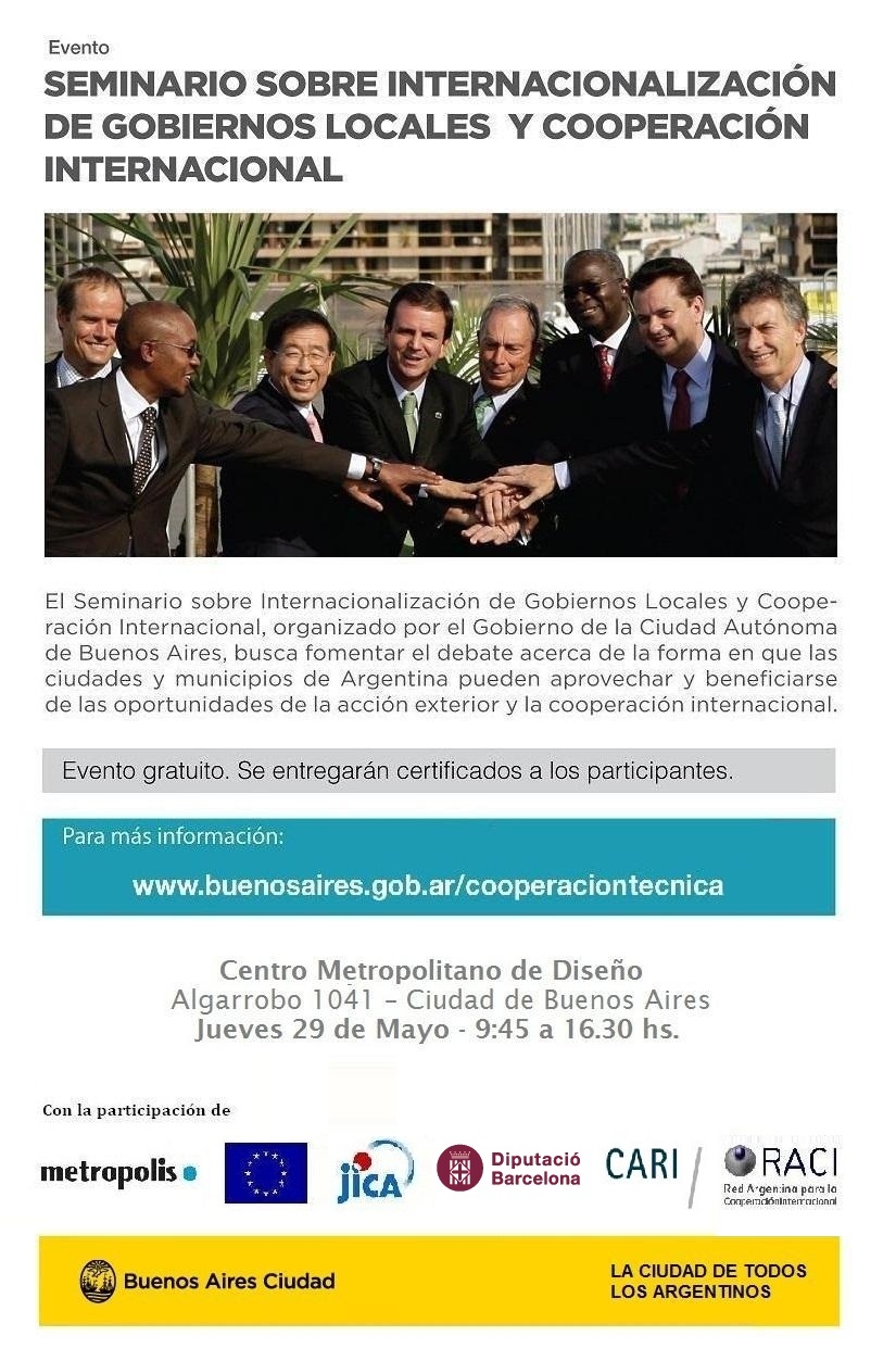 El Gobierno de la Ciudad organiza el primer Seminario sobre Internacionalización de Gobiernos Locales y Cooperación Internacional en el CMD 