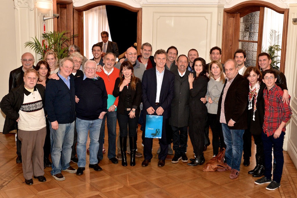 Macri se reunió con actores y acordaron una agenda de trabajo en conjunto