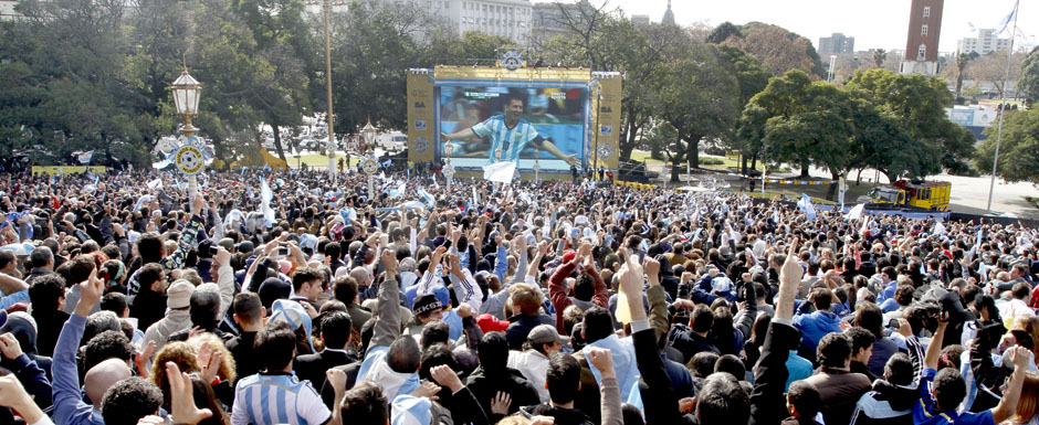 Viví el Mundial en pantalla gigante