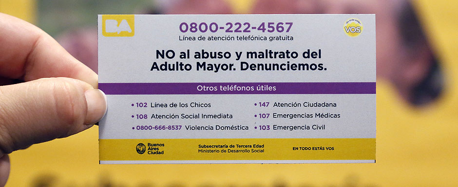 Se recibieron más de 400 denuncias por violencia hacia adultos mayores