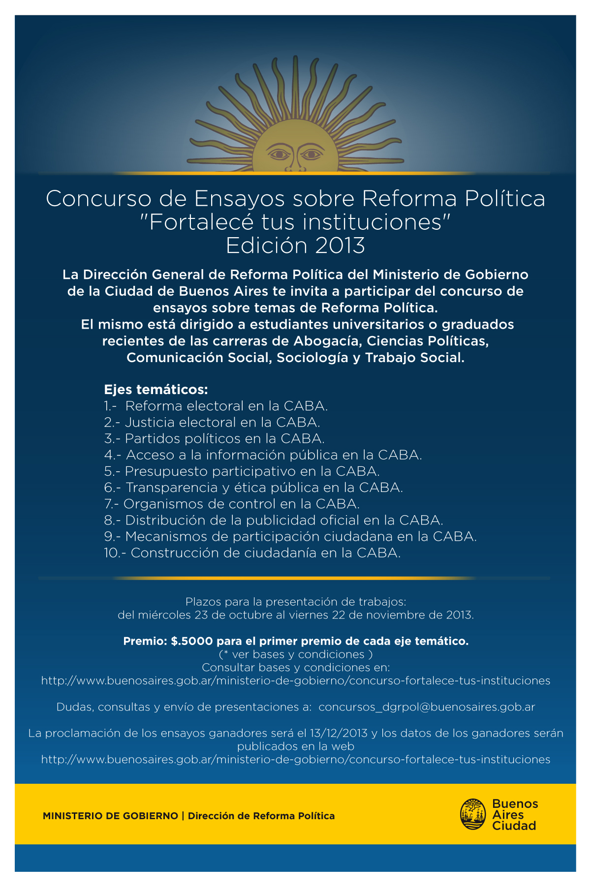 Concurso "Fortalecé tus instituciones"