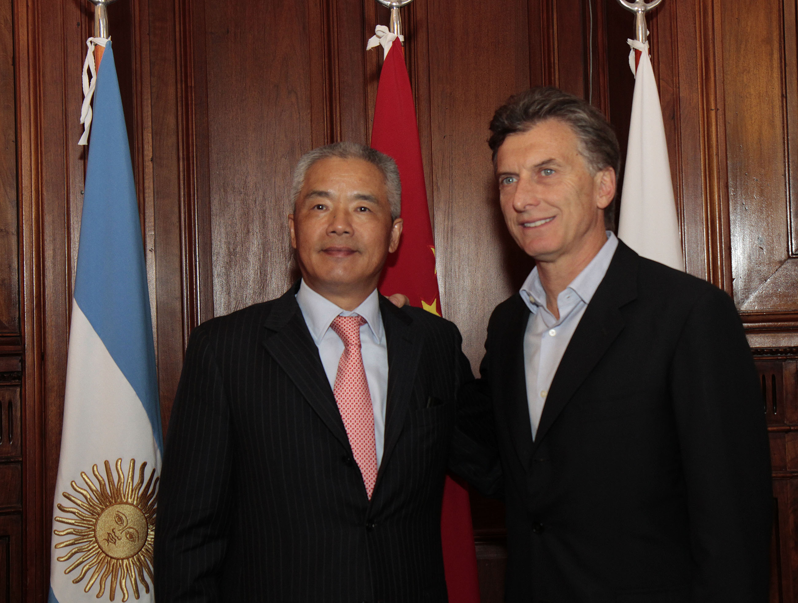 Macri compartió un almuerzo con el embajador de China  