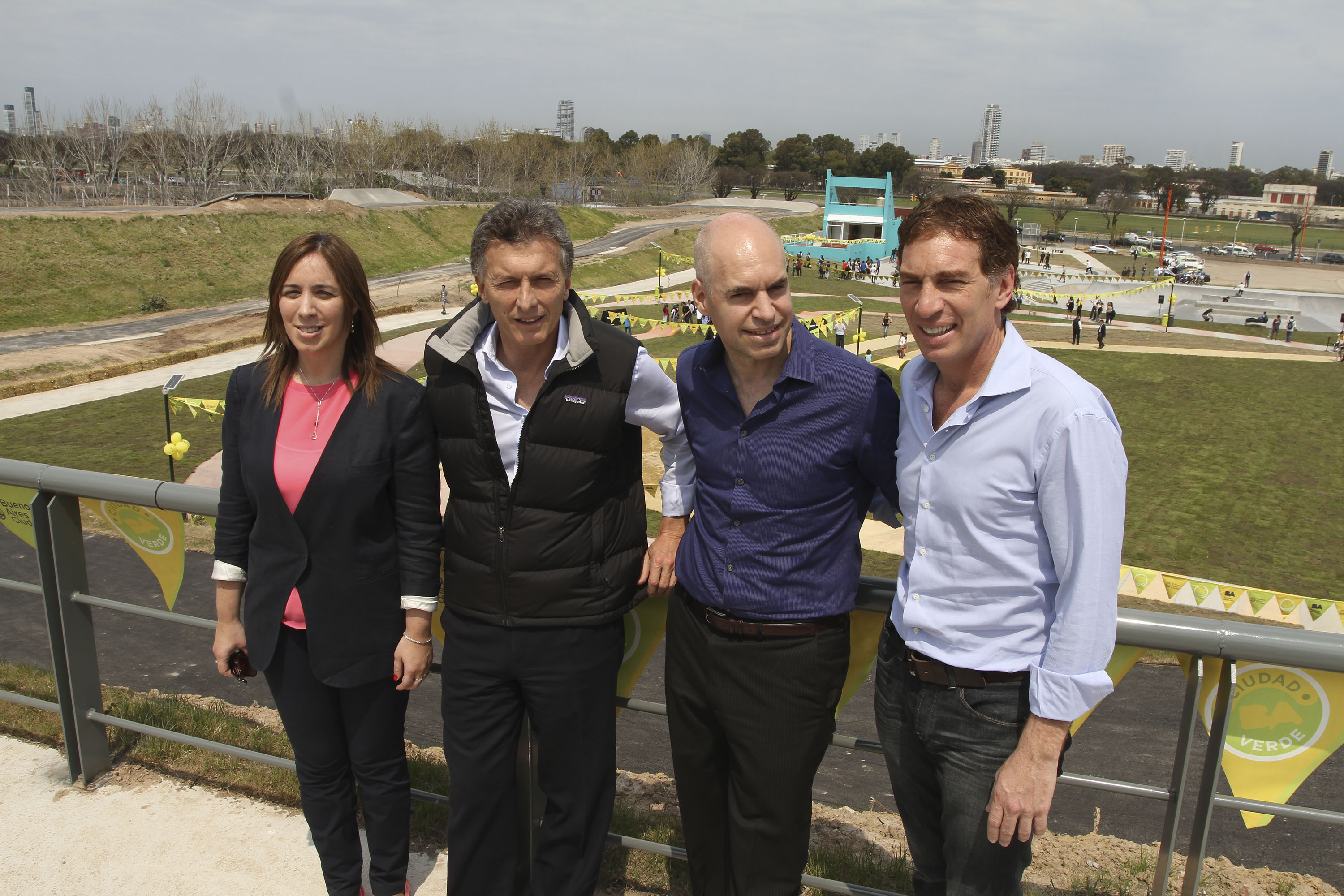 María Eugenia Vidal participó de la inauguración del Parque Costanera Norte