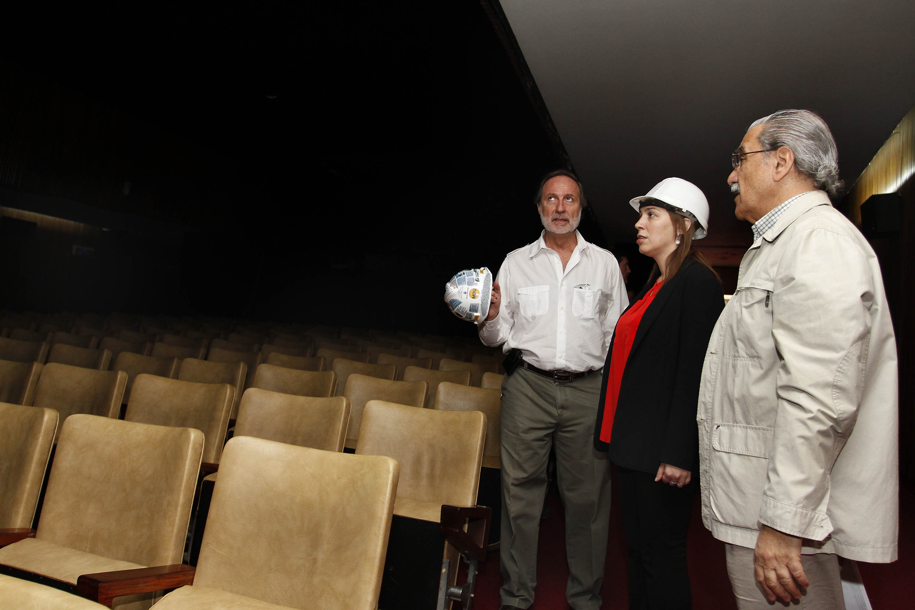 María Eugenia Vidal recorrió las obras de restauración del Teatro San Martín