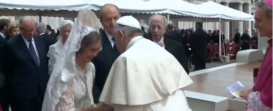 El Papa recibió al Rey Juan Carlos y a la Reina Sofía 