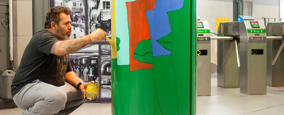 Milo Lockett renueva la estación Palermo