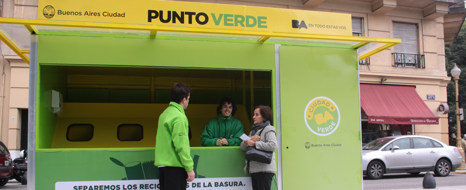 Puntos Verdes en parques y plazas