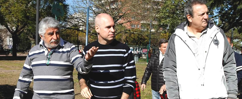 Horacio Rodríguez Larreta recorrió las obras para la puesta en valor de la Plaza de los Periodistas