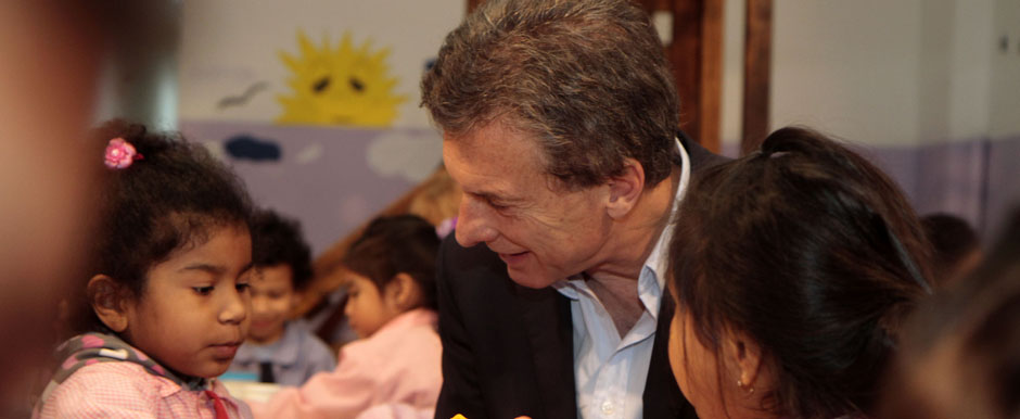 Mauricio Macri encabezó la recorrida inaugural de un nuevo CPI en Villa Soldati
