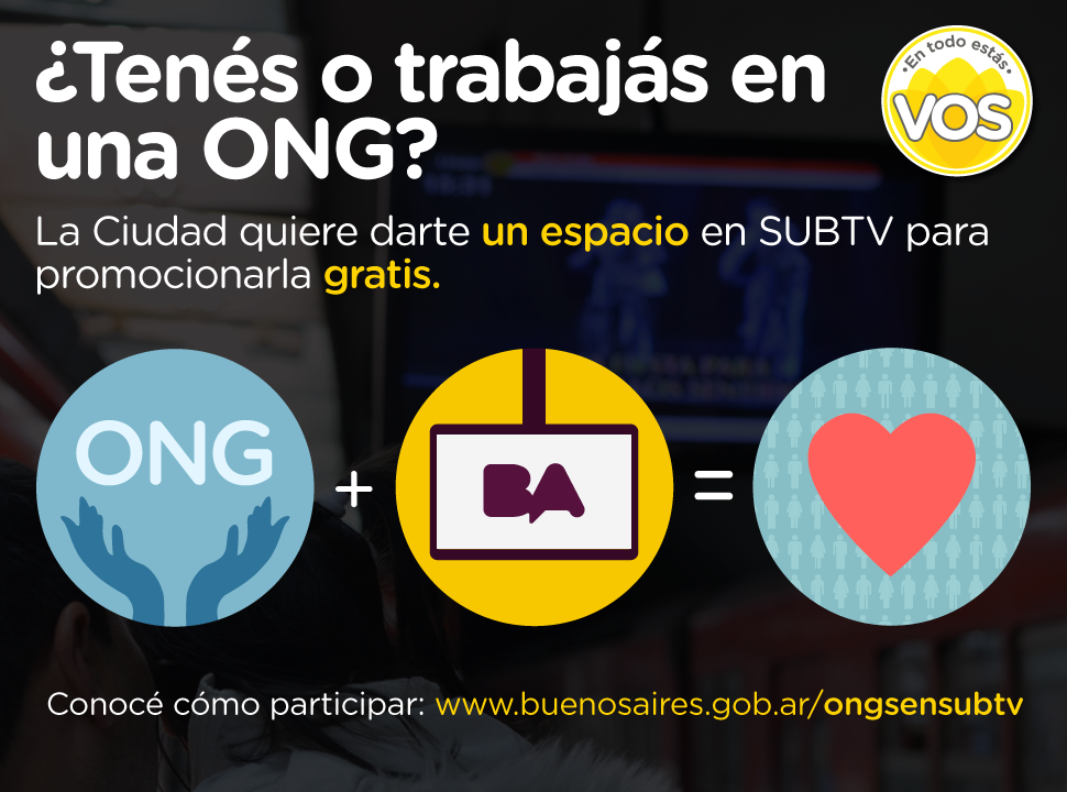 Las ONG pueden ser parte de la Programación de SubTV