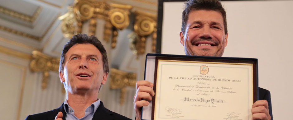 Mauricio Macri sobre el reconocimiento a Tinelli: “Un premio al esfuerzo”