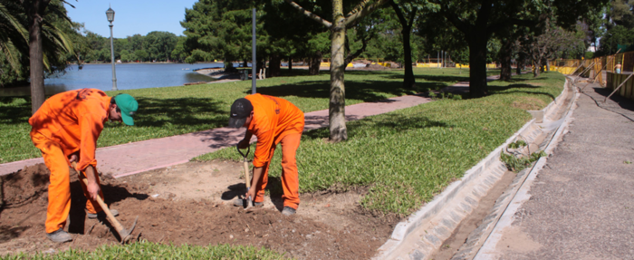 Se intensifican las obras en el Lago de Regatas