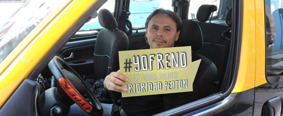 Se lanzó la campaña "Al girar, prioridad peatón"