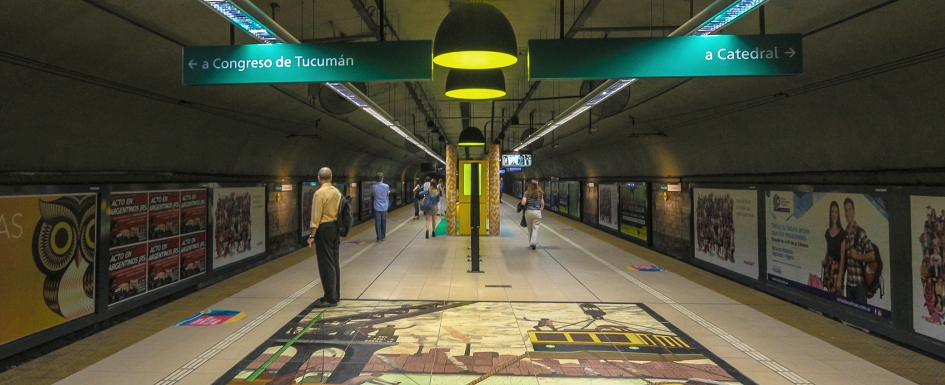 Plaza Italia, antes y después