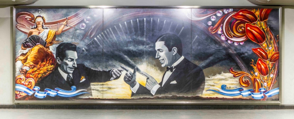 El recuerdo de Carlos Gardel vive en el Subte