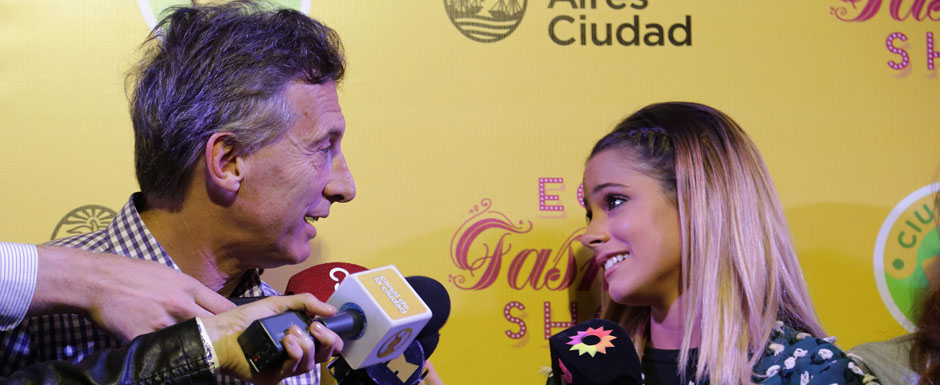 Mauricio Macri y Tini Stoessel, en otro show gratuito por el cuidado del medioambiente