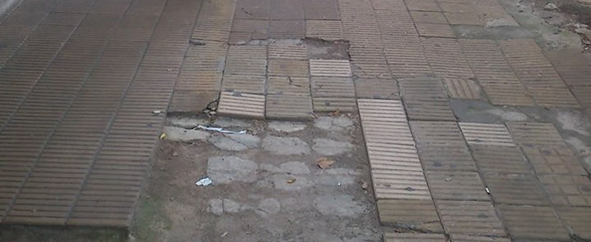 Relevamiento exhaustivo sobre el estado de veredas