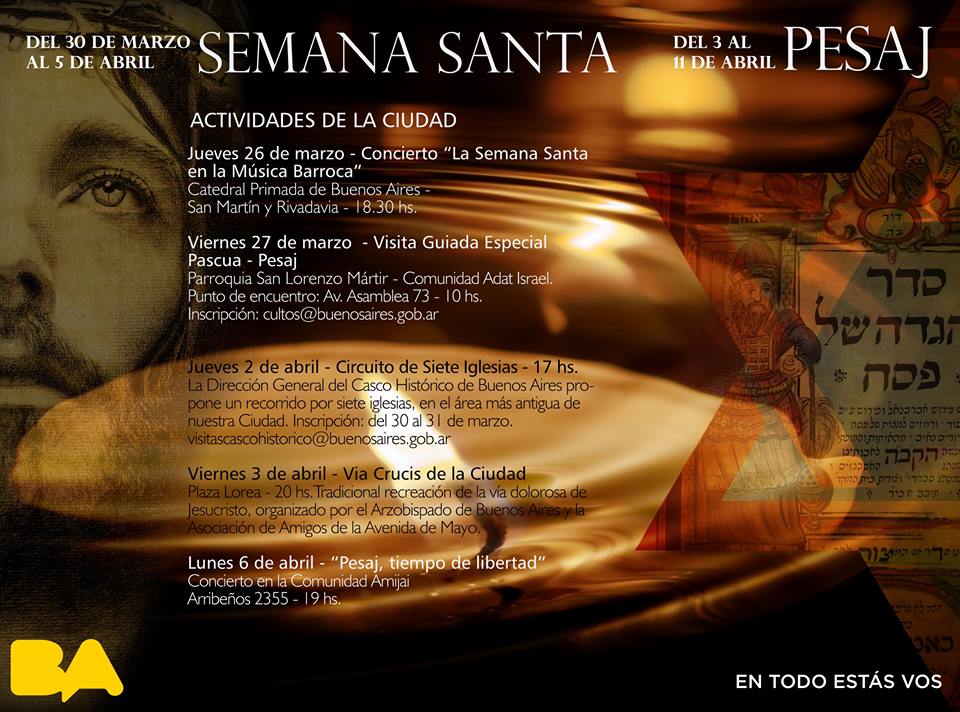 Actividades para celebrar Pascua y Pesaj
