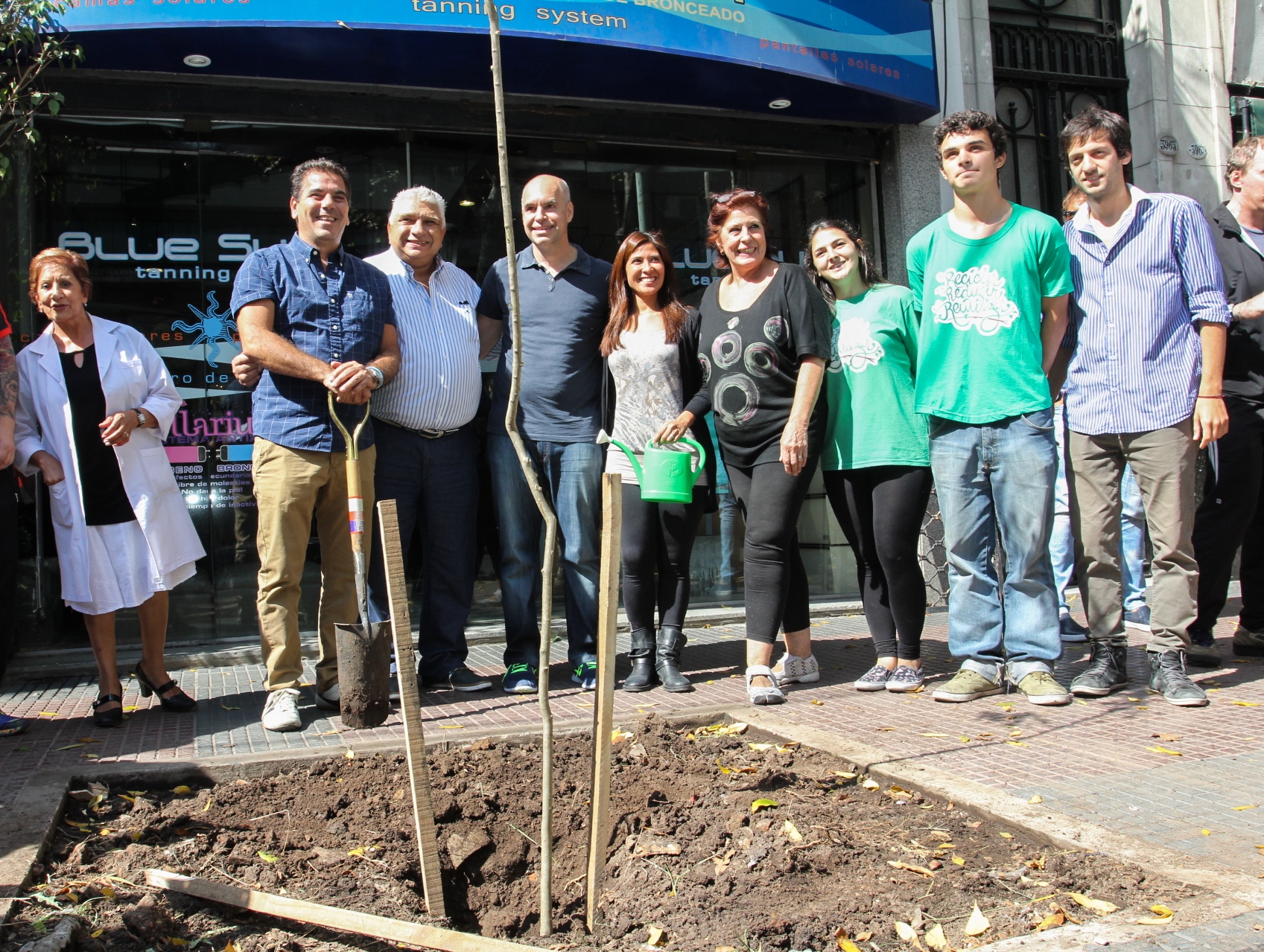 Cristian Ritondo y Horacio Rodríguez Larreta visitaron la Comuna 11 