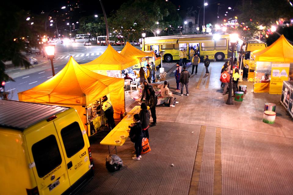 Operativo frío en la Ciudad