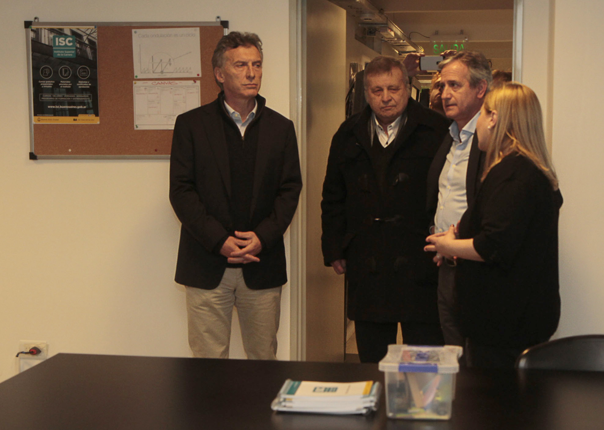 Macri y Rodríguez Larreta, en la inauguración del nuevo edificio del Instituto Superior de la Carrera