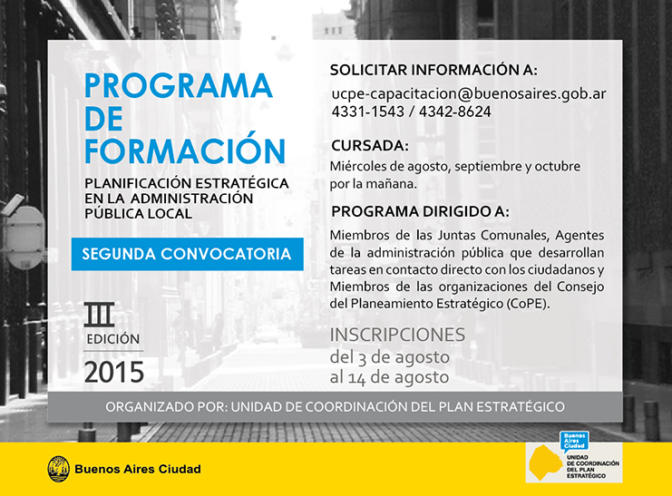 Programa de Formación - Inscripción