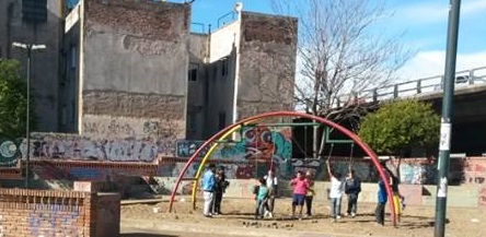 Patio de juegos renovado