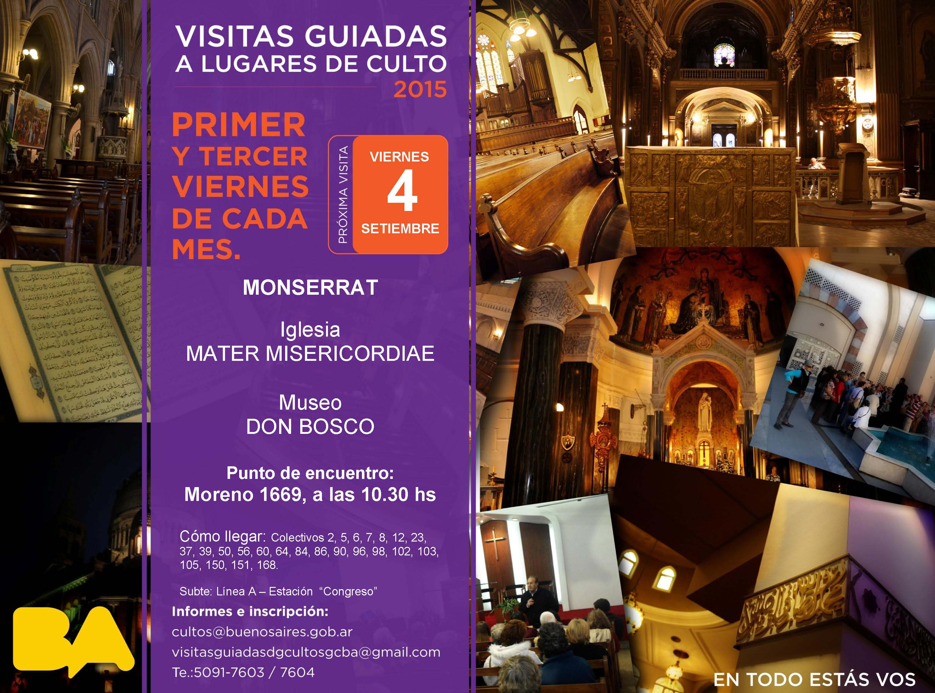 Visita guiada a lugares de culto: Iglesia Mater Misericordiae